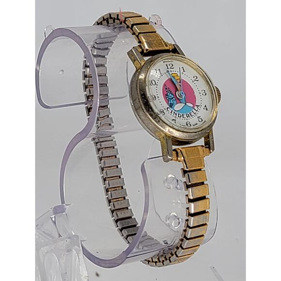 Disney Accessories Vintage Bradley Cinderella Swiss Made Watch With